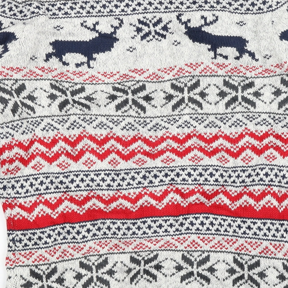 NEXT Womens Grey   Pullover Jumper Size S  - Christmas