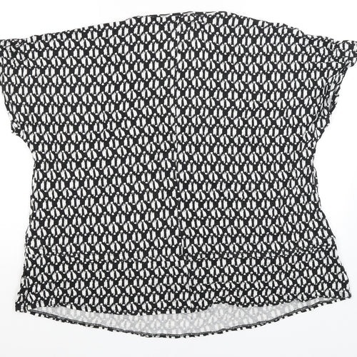 George Womens Black   Basic T-Shirt Size 14