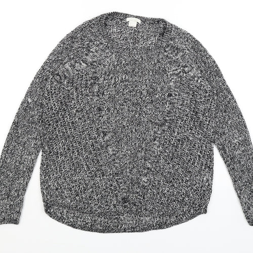 H&M Womens Black   Pullover Jumper Size S