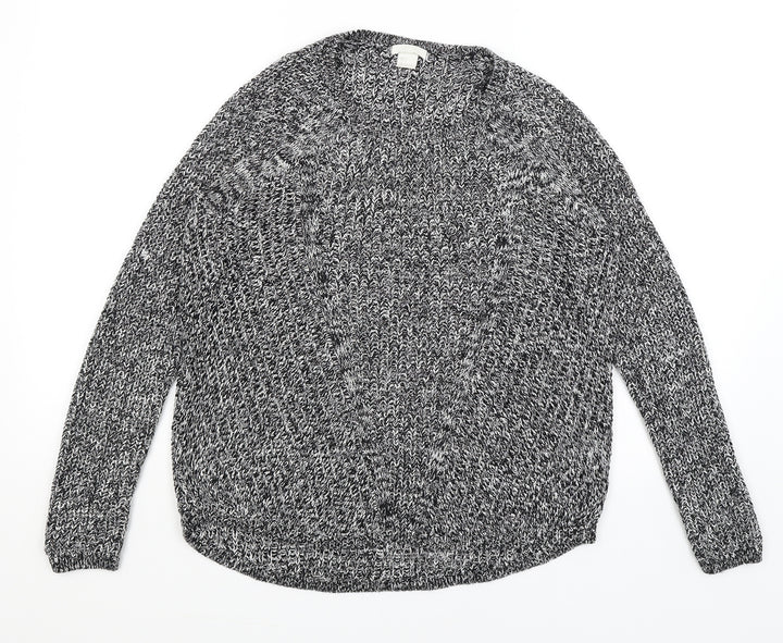 H&M Womens Black   Pullover Jumper Size S