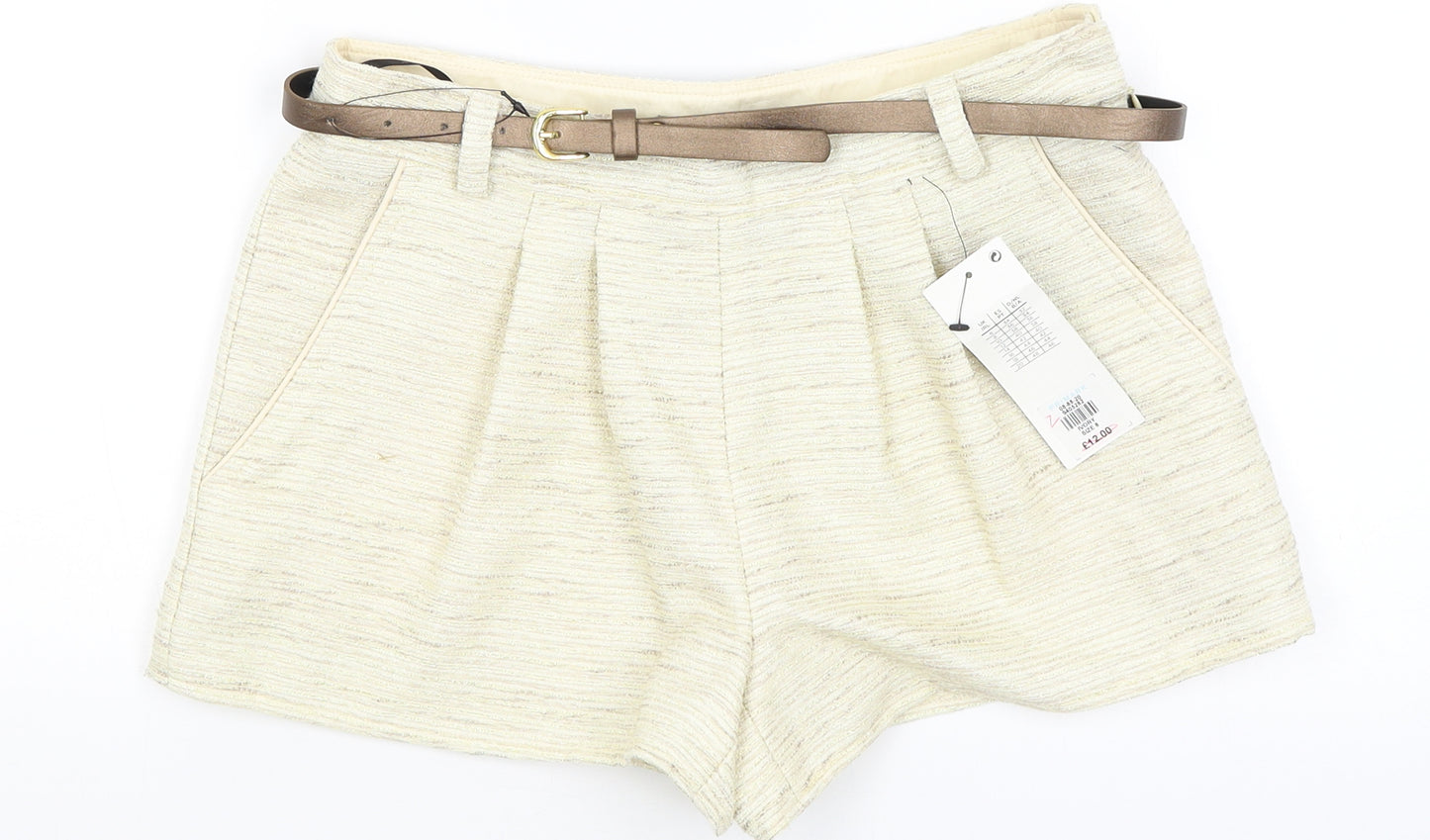 Atmosphere Womens Gold   Hot Pants Shorts Size 8