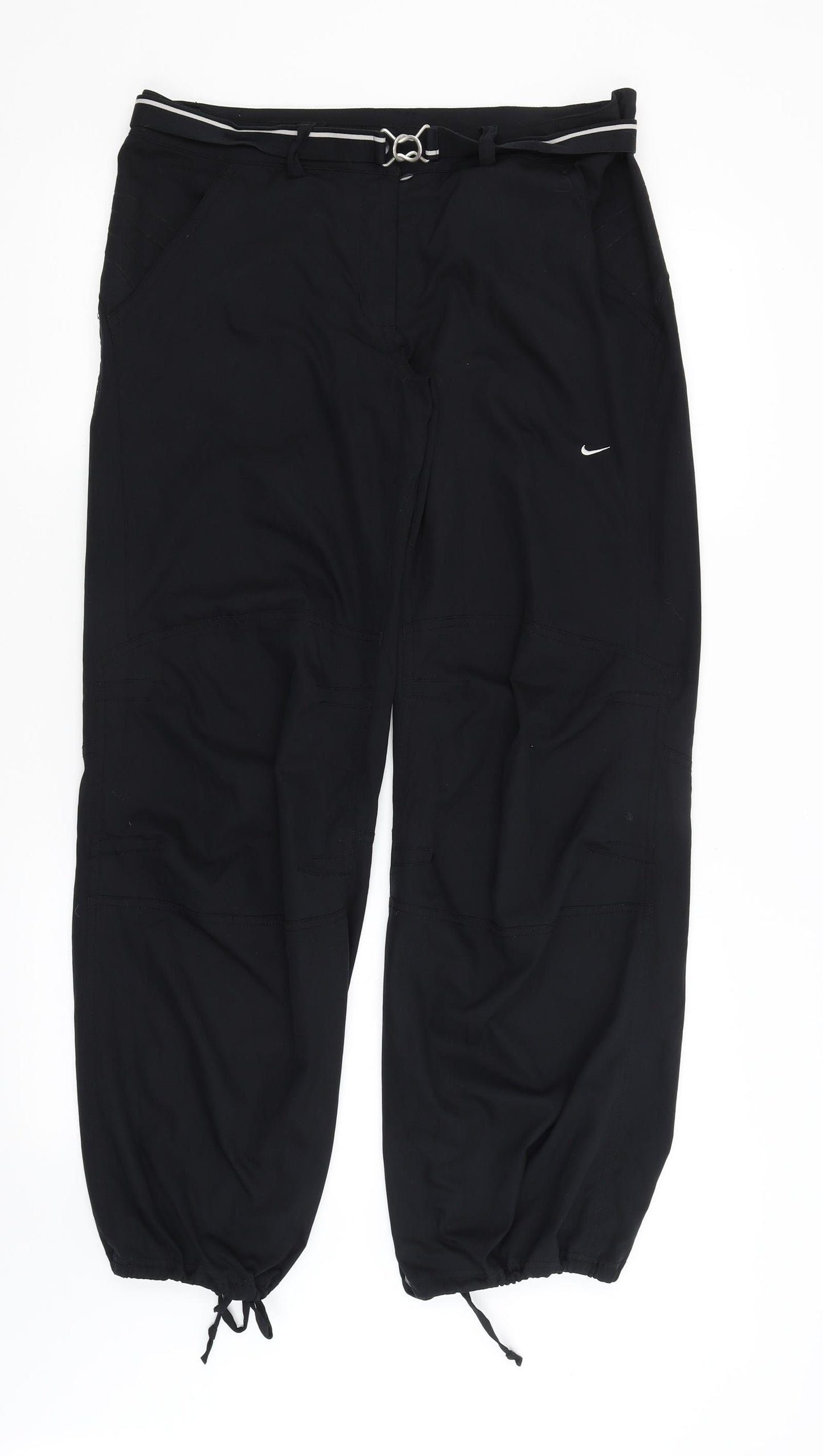 Nike Womens Black   Capri Trousers Size 12 L30 in