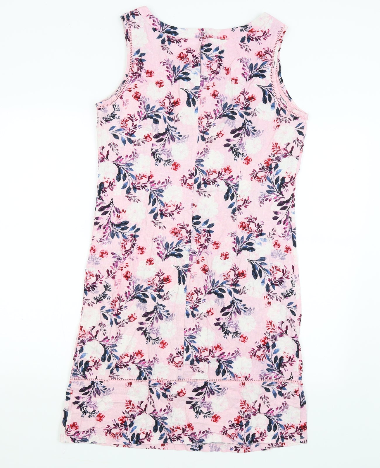 George Womens Pink Floral  Tank Dress  Size 12