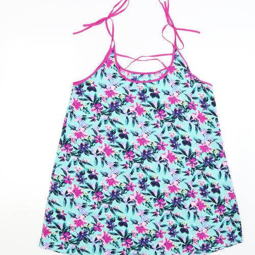 Atmosphere Womens Blue Floral  Camisole Tank Size L