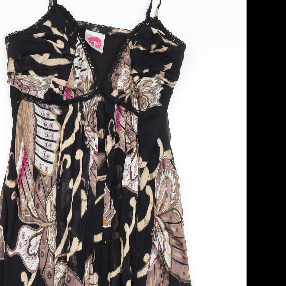 Lipsy Womens Black   Basic Blouse Size L