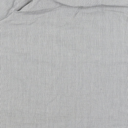 Greenwoods Mens Grey Striped   Dress Shirt Size 16.5