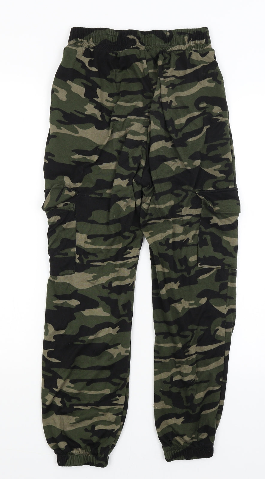 Preworn Womens Green Camouflage  Jogger Trousers Size S L23 in