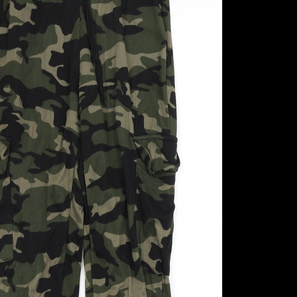 Preworn Womens Green Camouflage  Jogger Trousers Size S L23 in