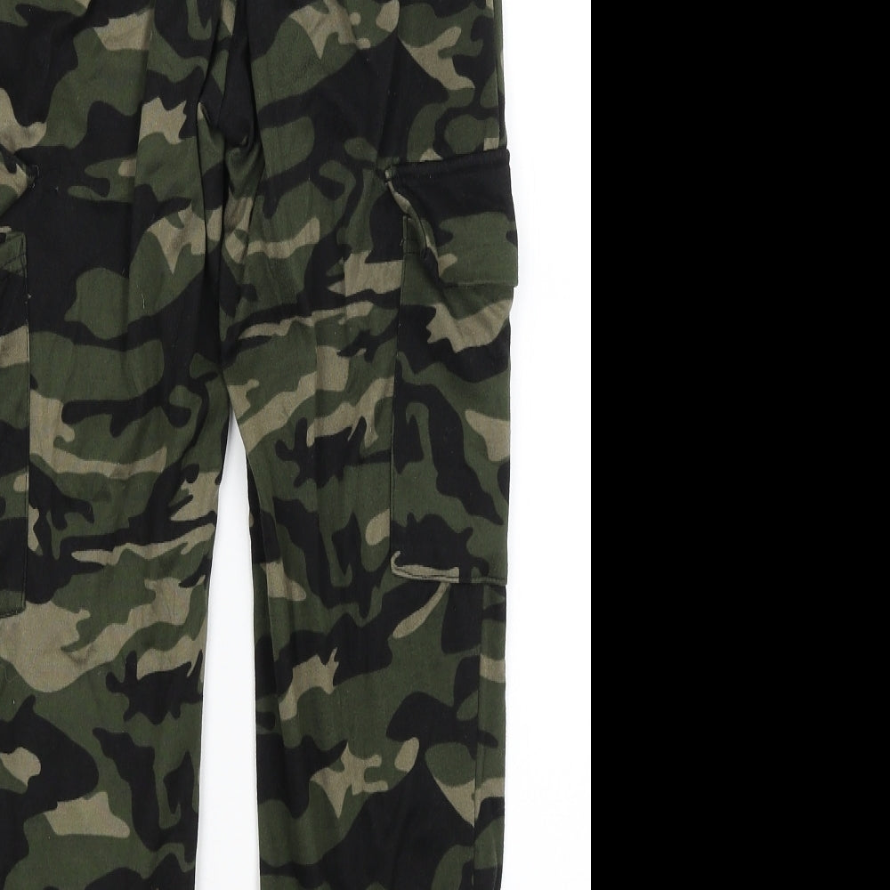 Preworn Womens Green Camouflage  Jogger Trousers Size S L23 in