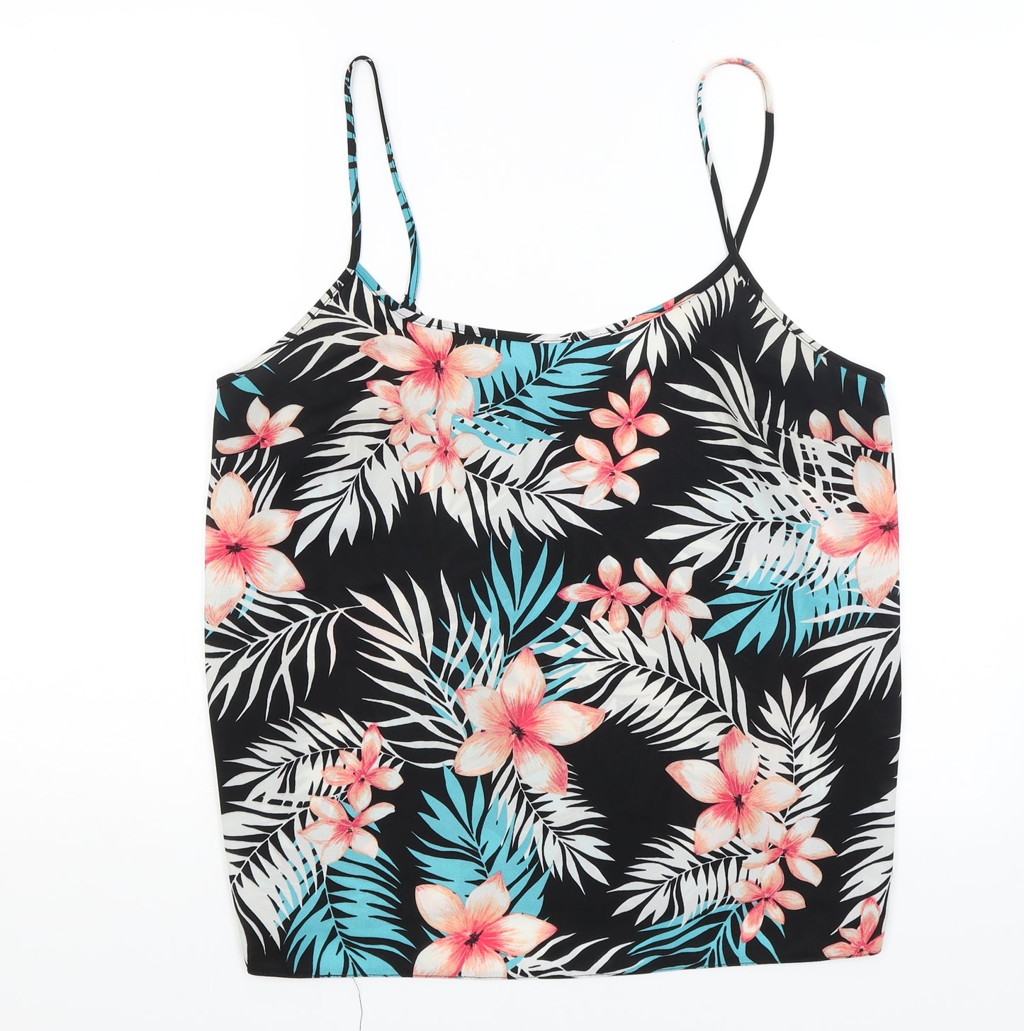 Papaya Womens Black Floral  Camisole Tank Size 16
