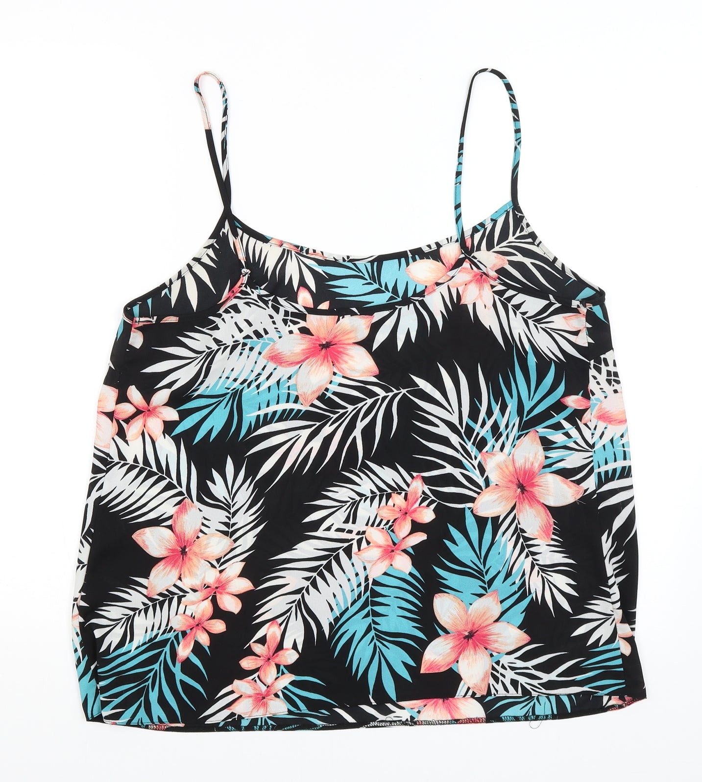 Papaya Womens Black Floral  Camisole Tank Size 16
