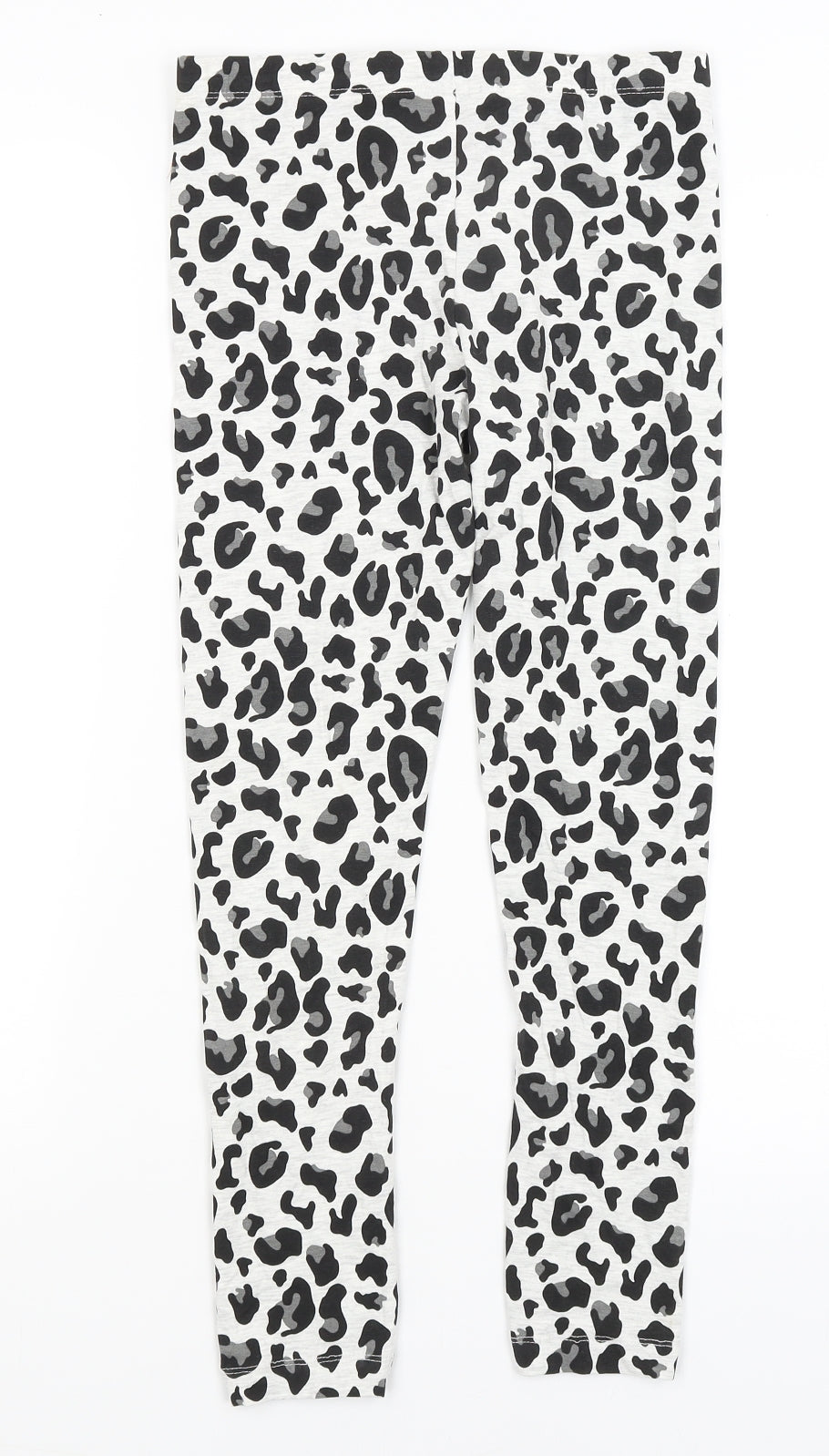Primark Girls White Animal Print  Capri Trousers Size 11-12 Years