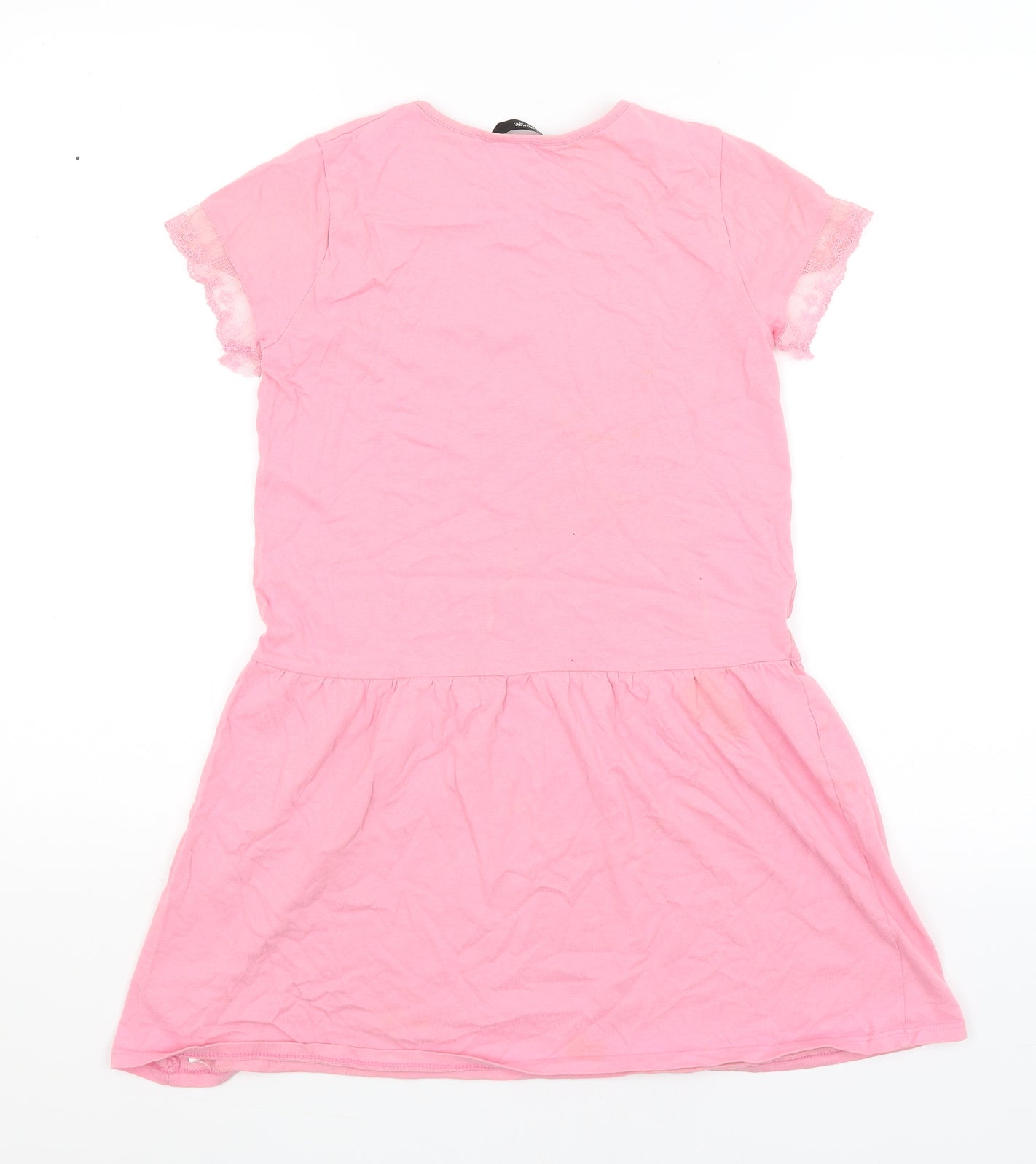 George Girls Pink   T-Shirt Dress  Size 9-10 Years  - Unicorn Squad