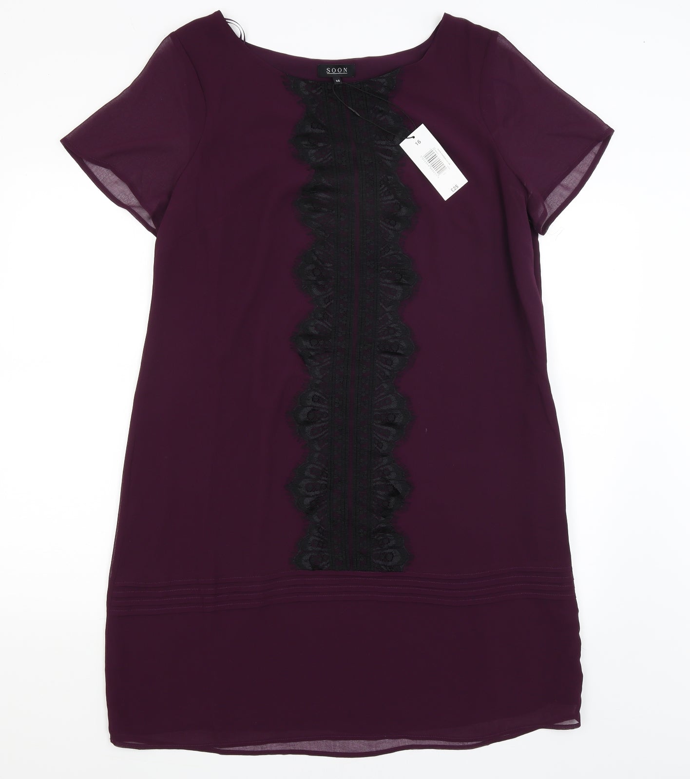 Soon Womens Purple   A-Line  Size 16