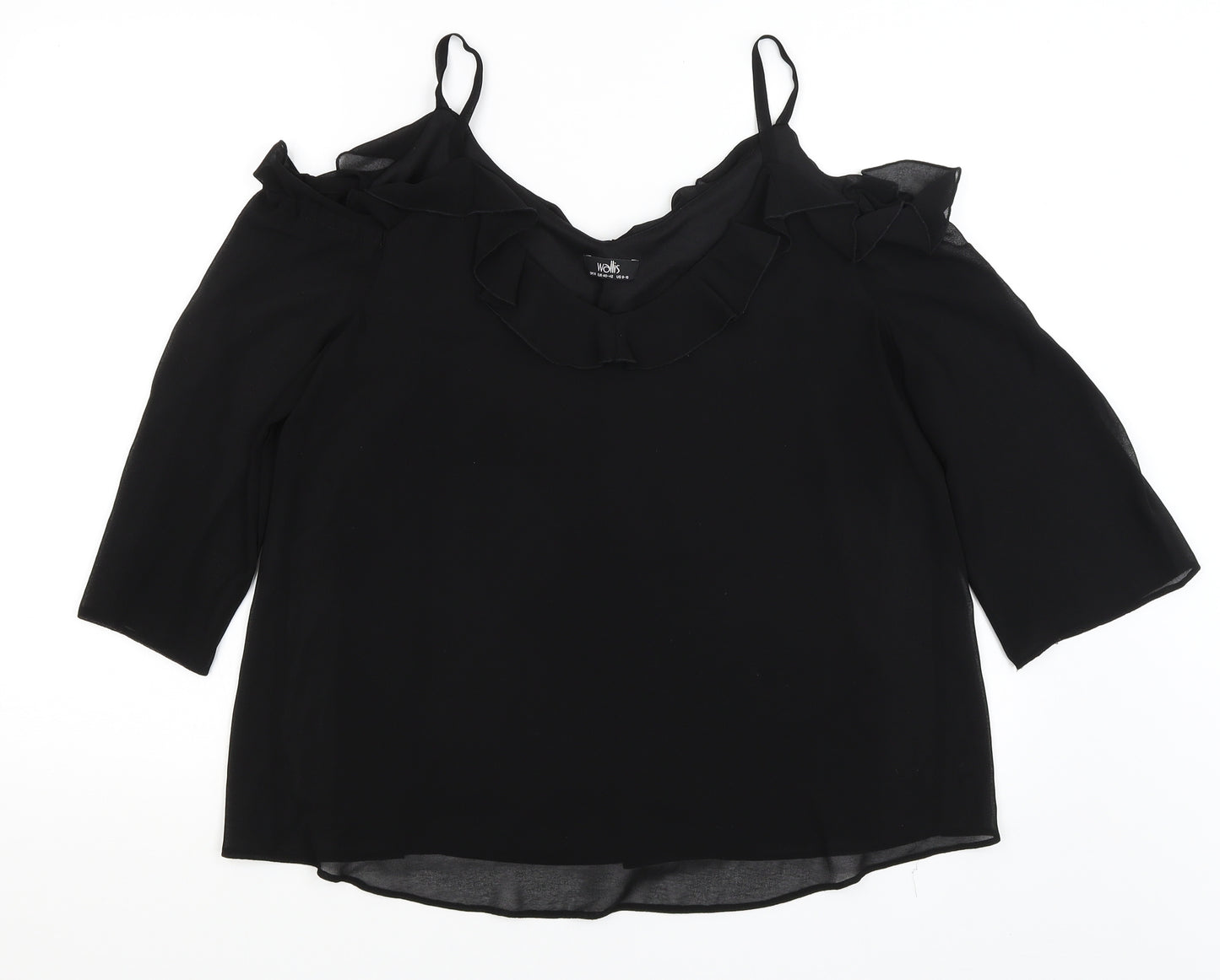 Wallis Womens Black   Basic Blouse Size M