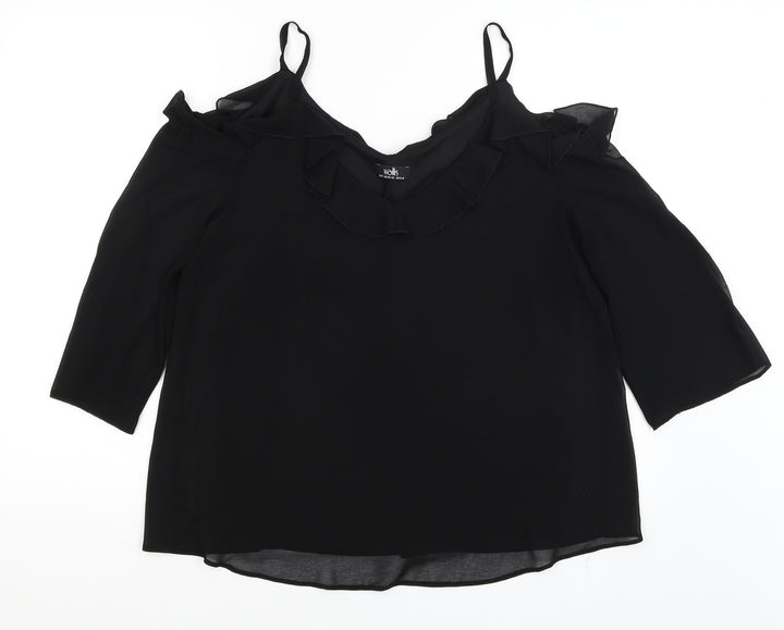 Wallis Womens Black   Basic Blouse Size M