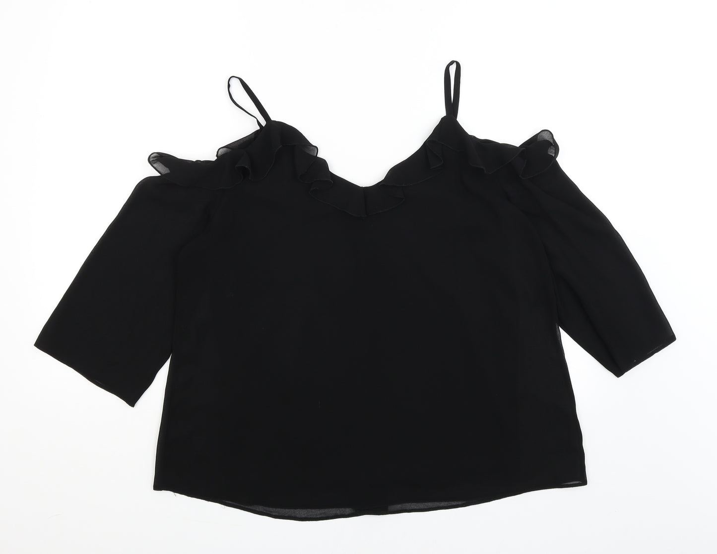 Wallis Womens Black   Basic Blouse Size M