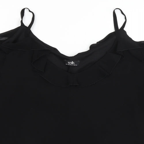 Wallis Womens Black   Basic Blouse Size M