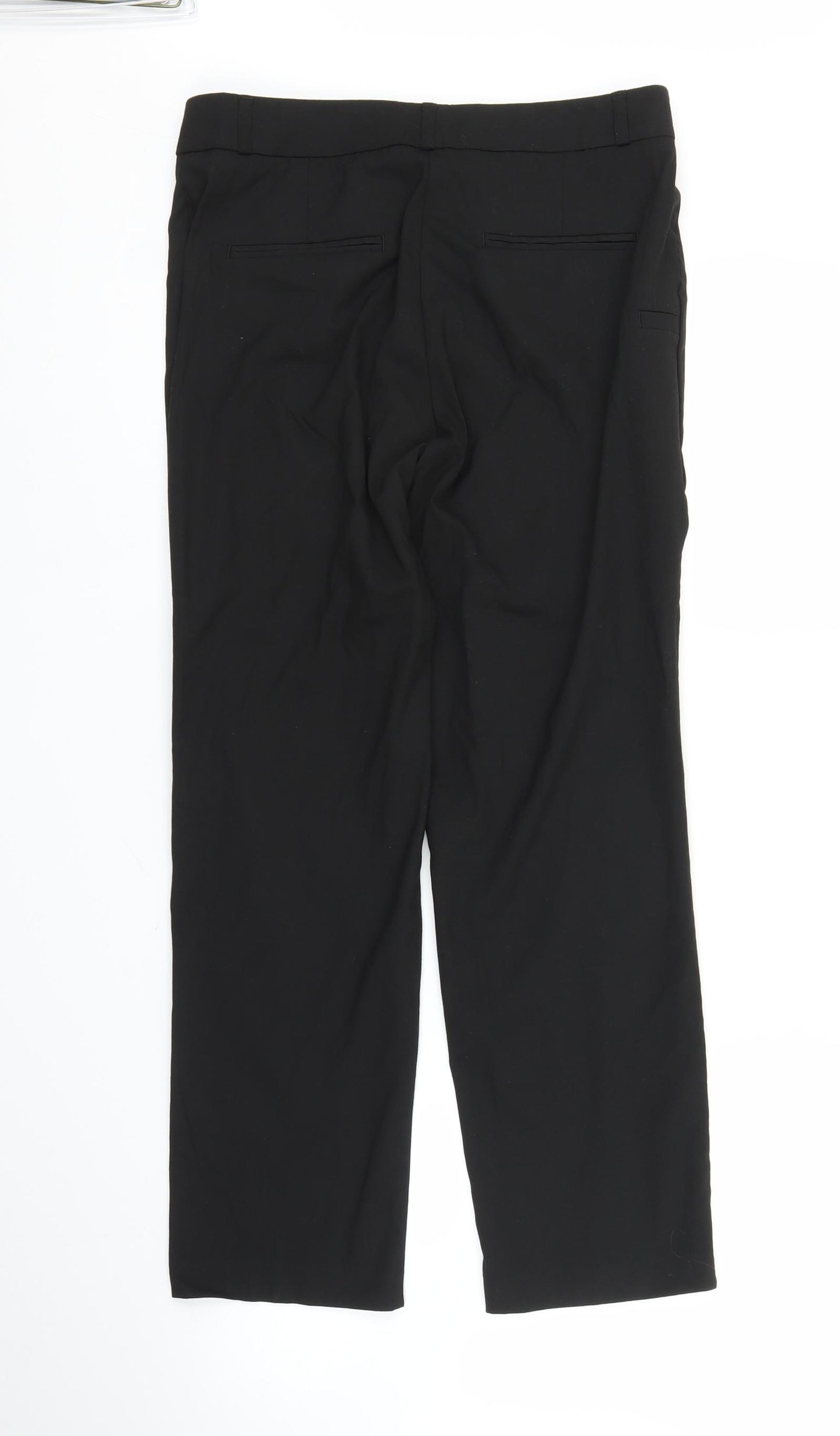 M&S Womens Black   Capri Trousers Size 10 L24 in