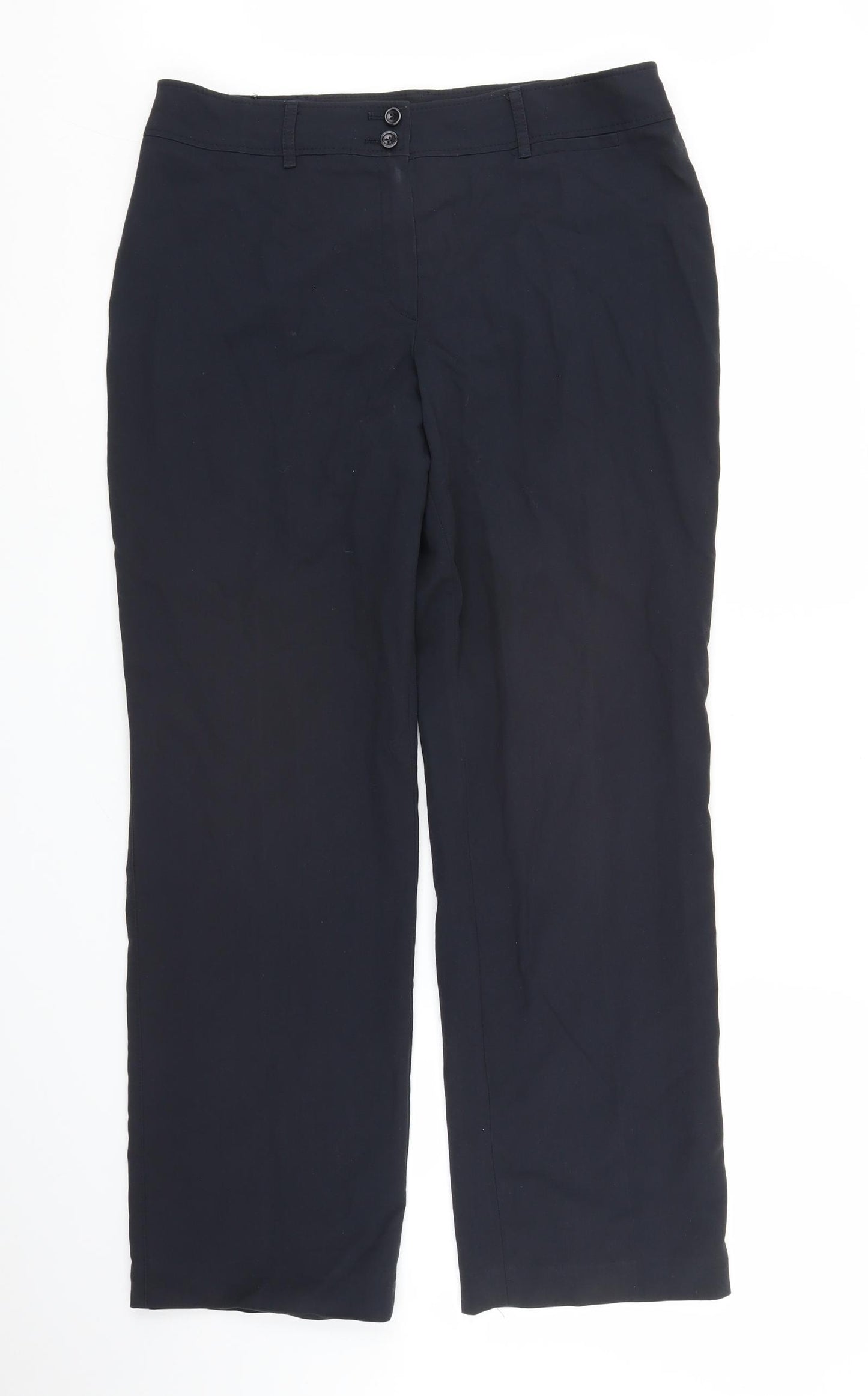 Lebek Womens Blue   Trousers  Size 34 in L27 in