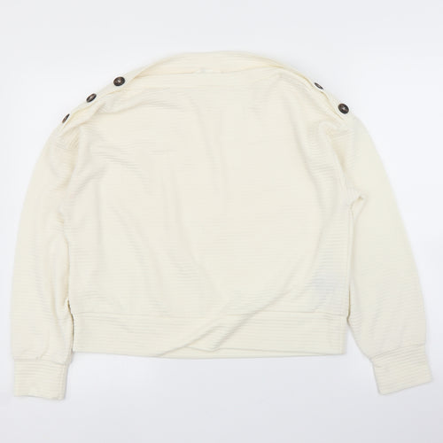 H&M Womens Ivory   Basic Blouse Size S