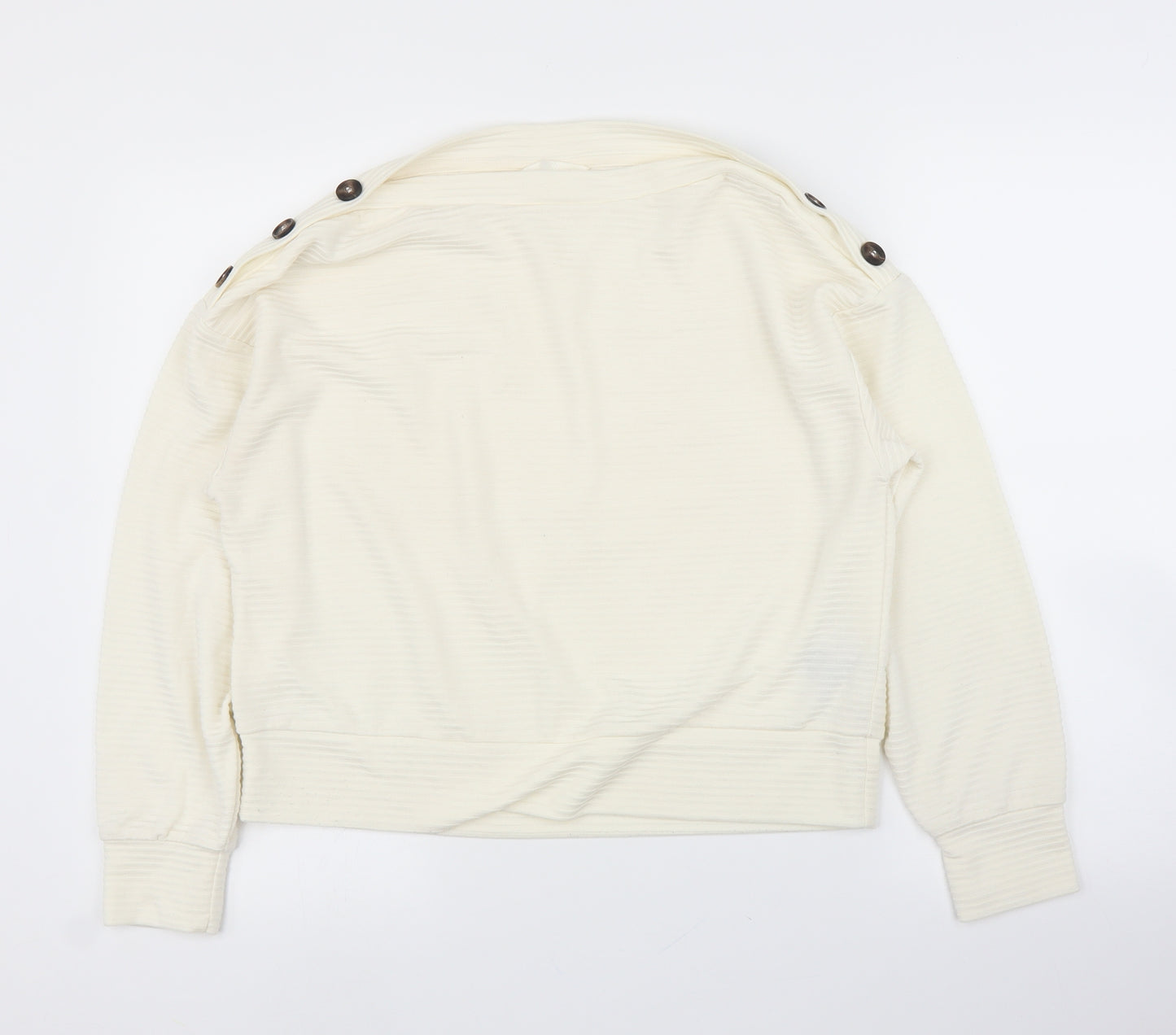 H&M Womens Ivory   Basic Blouse Size S