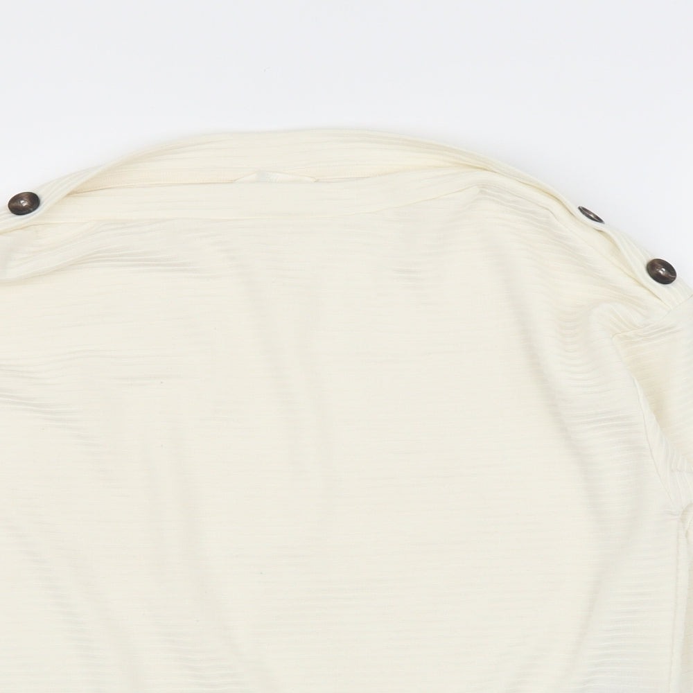 H&M Womens Ivory   Basic Blouse Size S