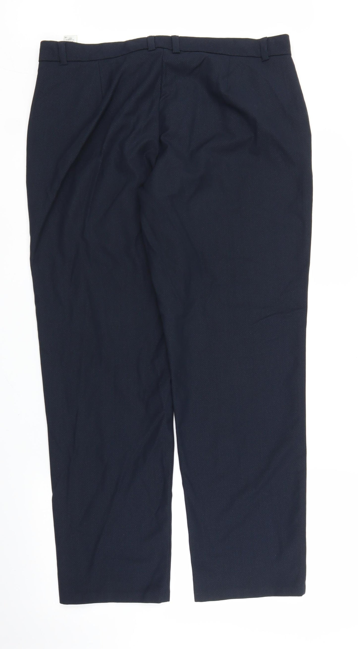 M&S Womens Blue   Trousers  Size 16 L27 in