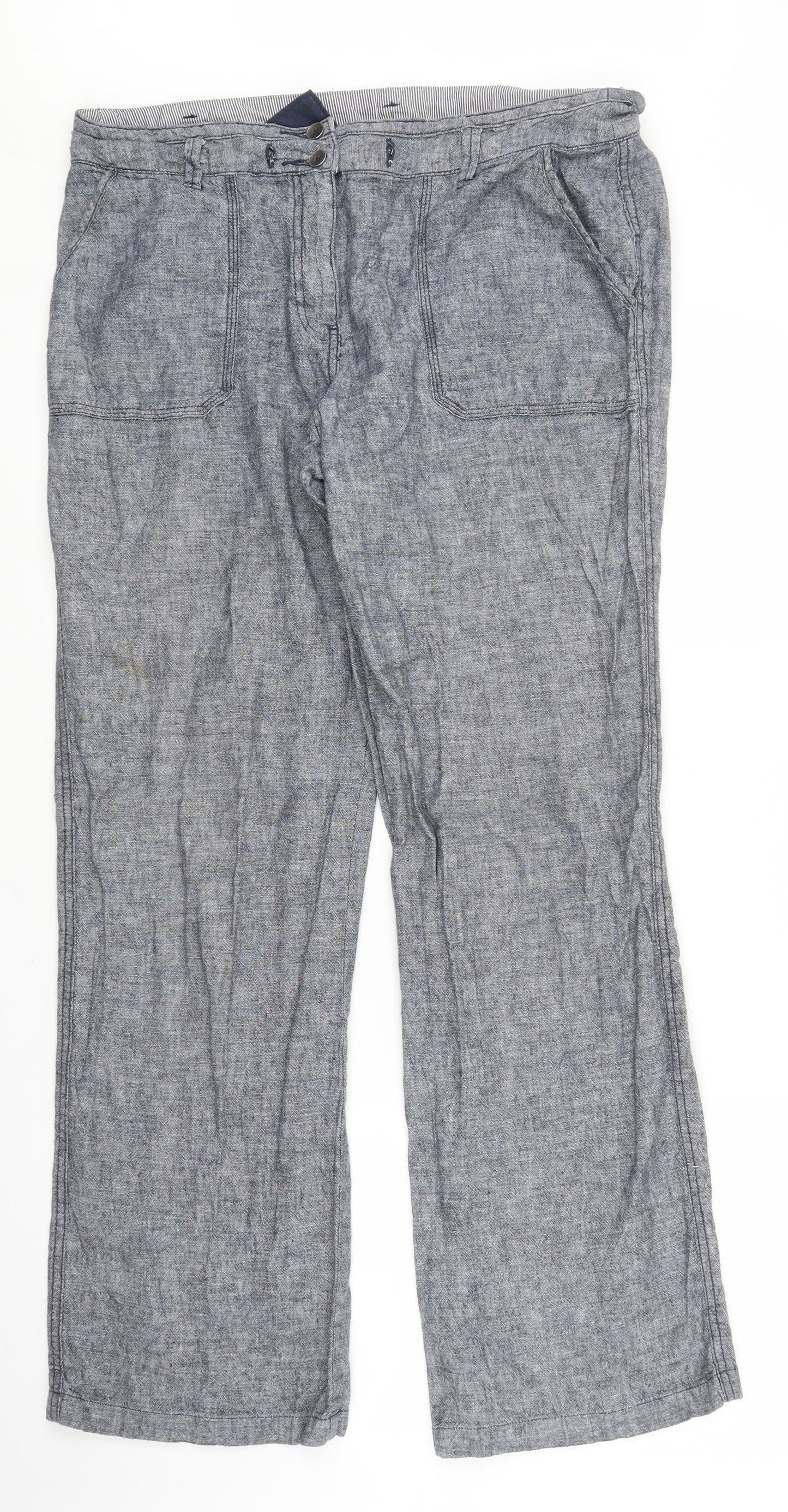 TU Womens Grey   Trousers  Size 14 L29 in
