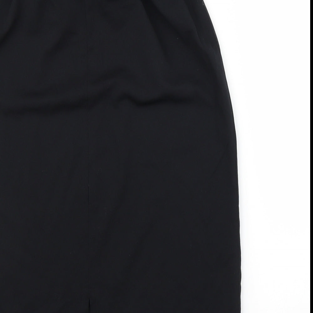 Preworn Womens Black   Straight & Pencil Set Size 16