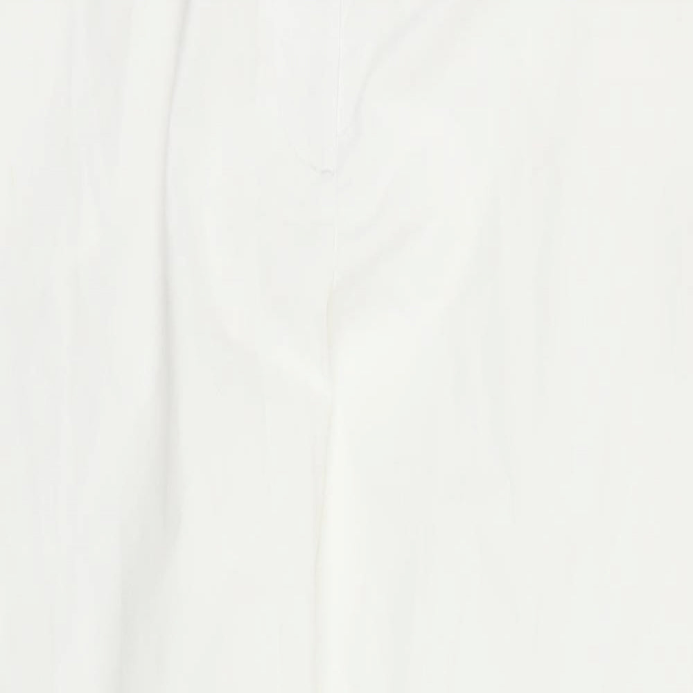 M&S Womens White   Capri Trousers Size 18 L24 in