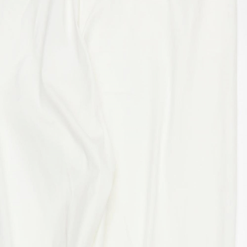 M&S Womens White   Capri Trousers Size 18 L24 in