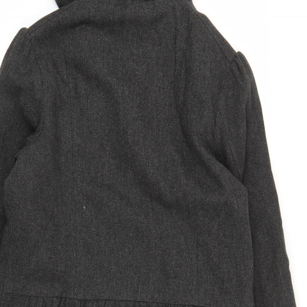 M&S Girls Brown   Overcoat Coat Size 13-14 Years