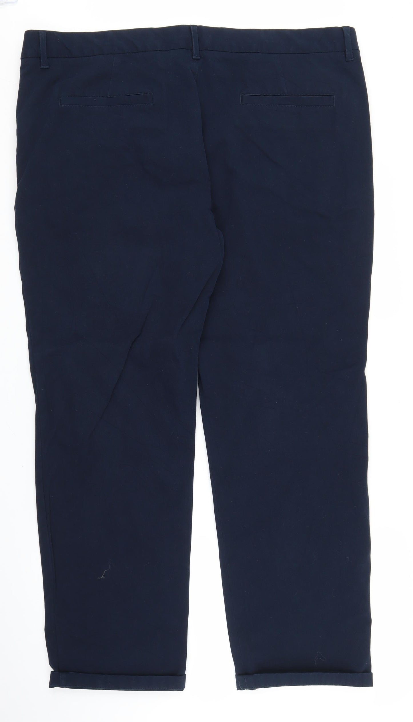 M&S Mens Blue   Chino Trousers Size 42 in L28 in