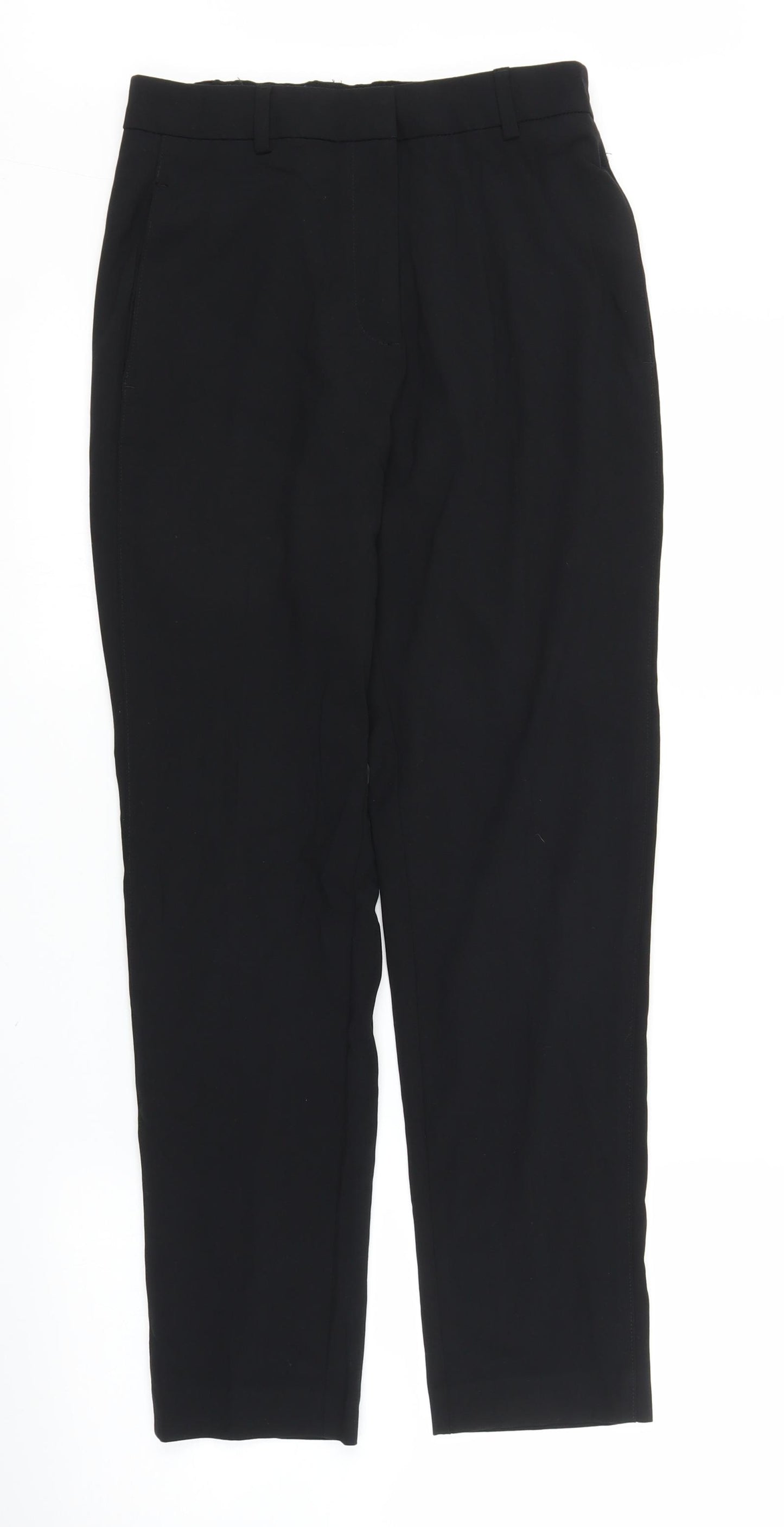 M&S Womens Black   Capri Trousers Size 8 L24 in