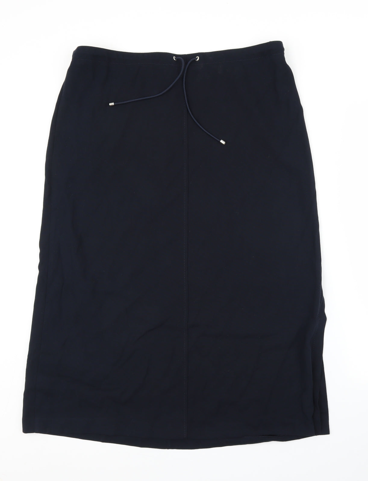 M&S Womens Blue   A-Line Skirt Size 20  - Splits on both sides