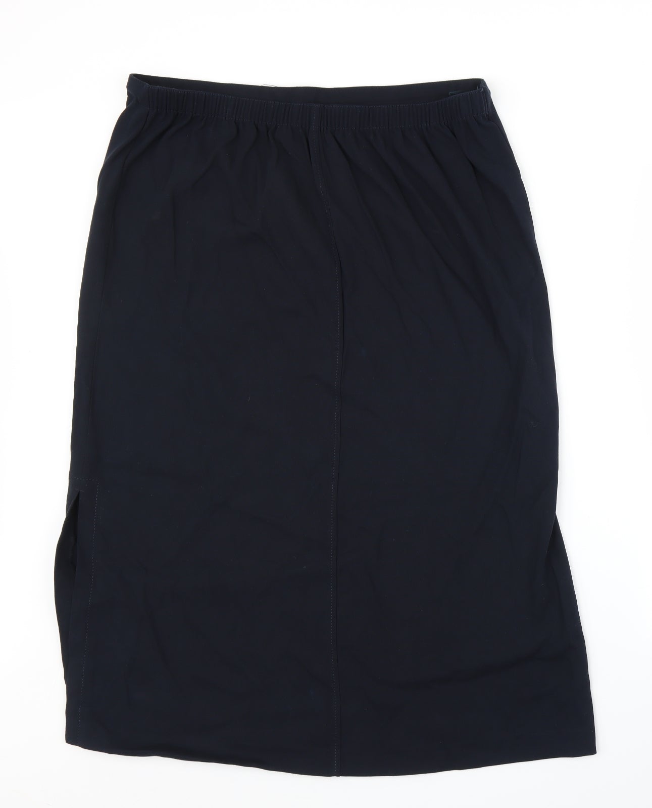 M&S Womens Blue   A-Line Skirt Size 20  - Splits on both sides