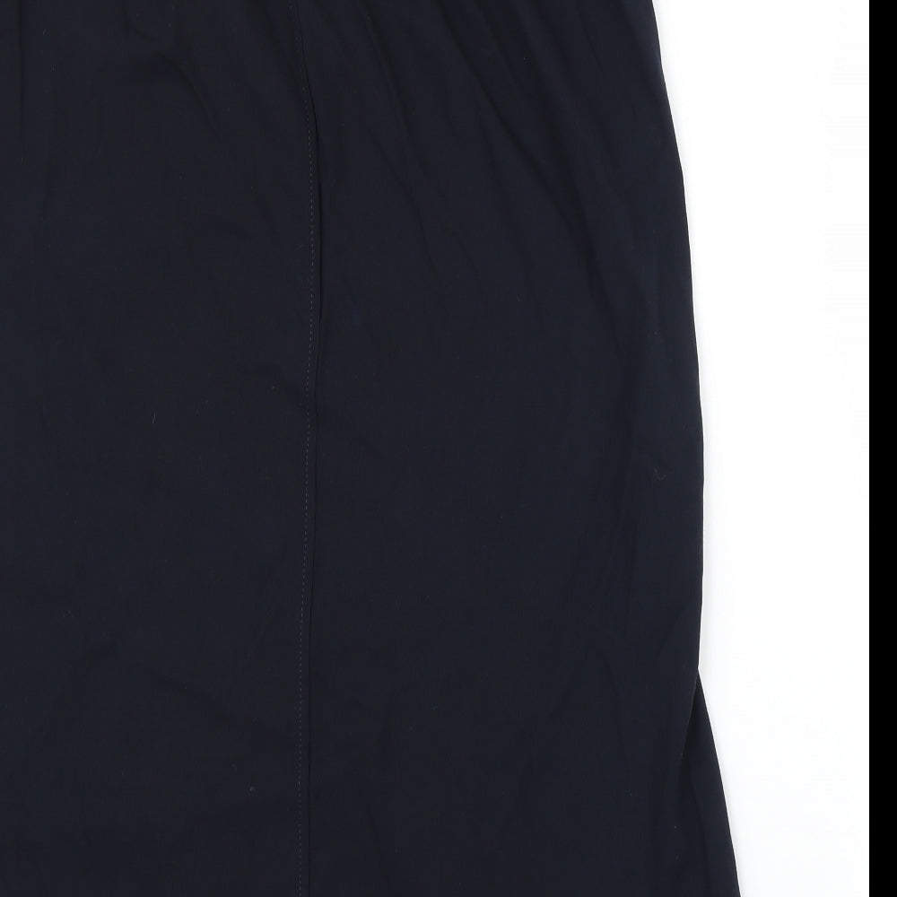 M&S Womens Blue   A-Line Skirt Size 20  - Splits on both sides