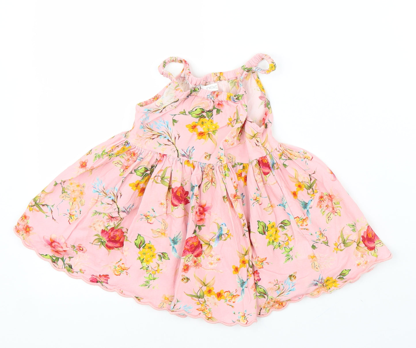 NEXT Girls Pink Floral  A-Line  Size 12-18 Months