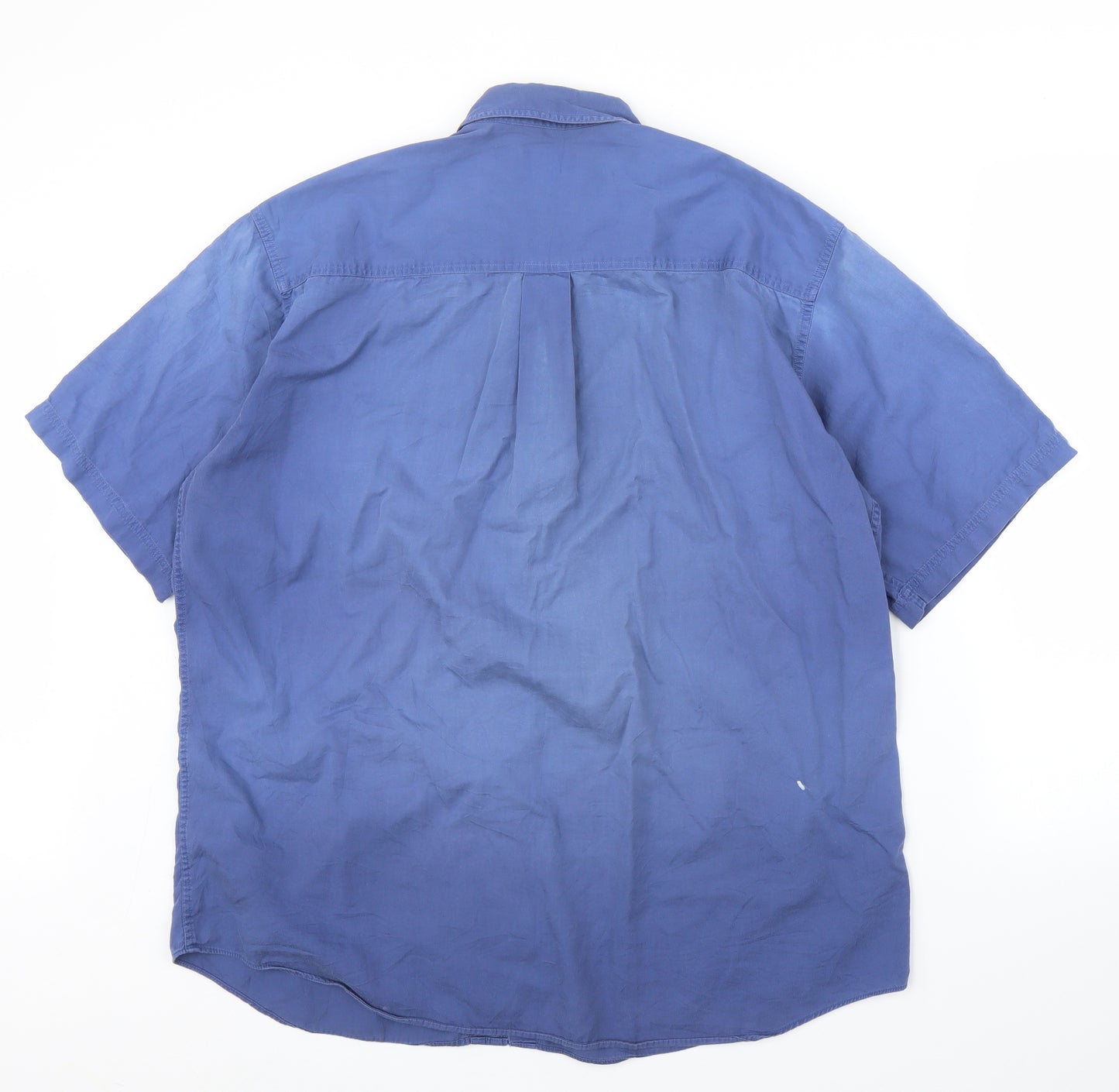 St Michael Mens Blue    Button-Up Size L