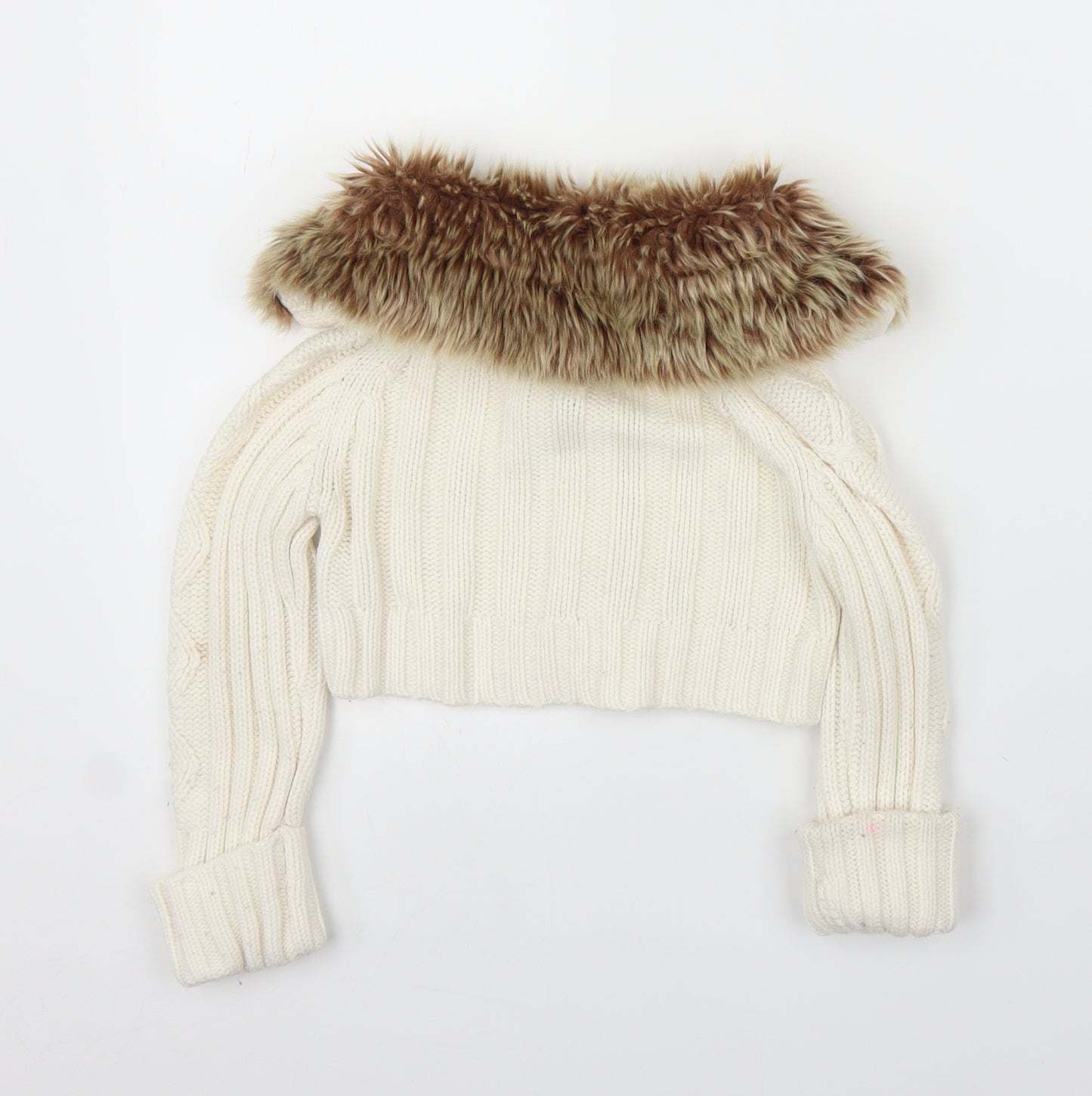 Cherokee Girls Ivory   Full Zip Jumper Size 4-5 Years