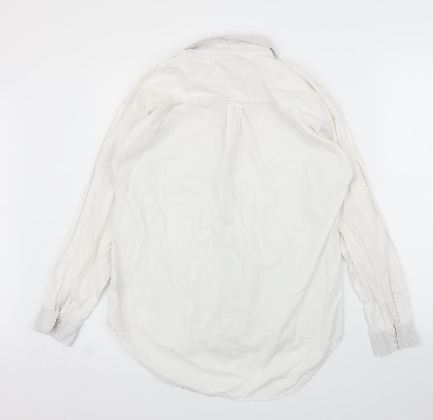 NEXT Womens White   Basic Button-Up Size 12