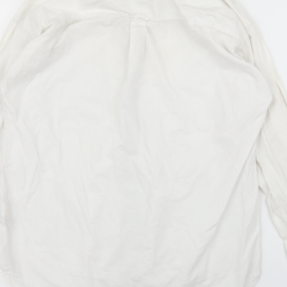 NEXT Womens White   Basic Button-Up Size 12