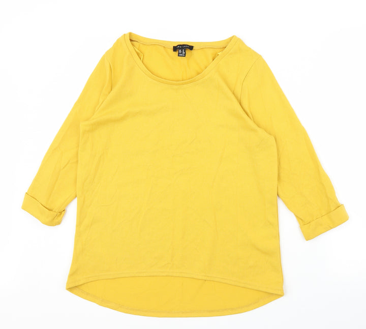 New Look Womens Yellow Basic Blouse Size 14