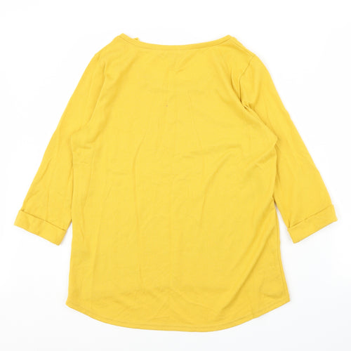 New Look Womens Yellow   Basic Blouse Size 14
