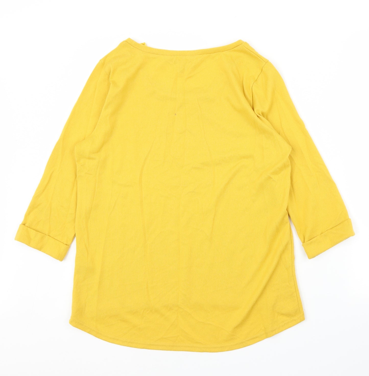 New Look Womens Yellow   Basic Blouse Size 14