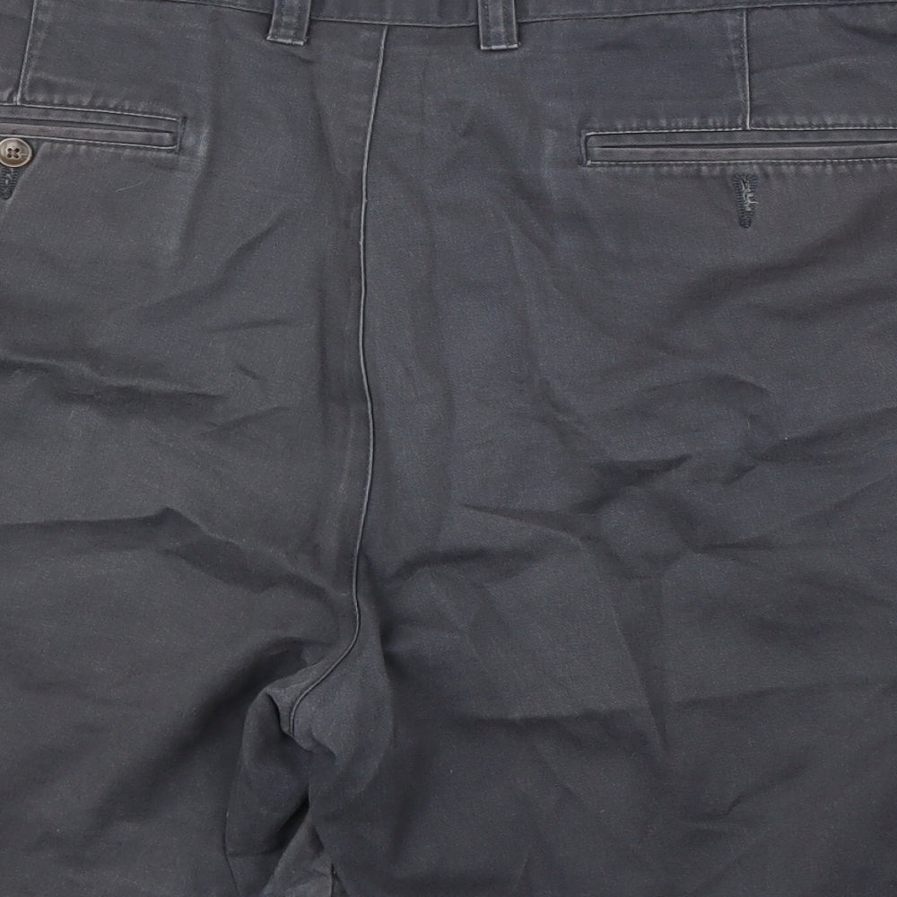 Headland Mens Grey  Denim Bermuda Shorts Size 42 in