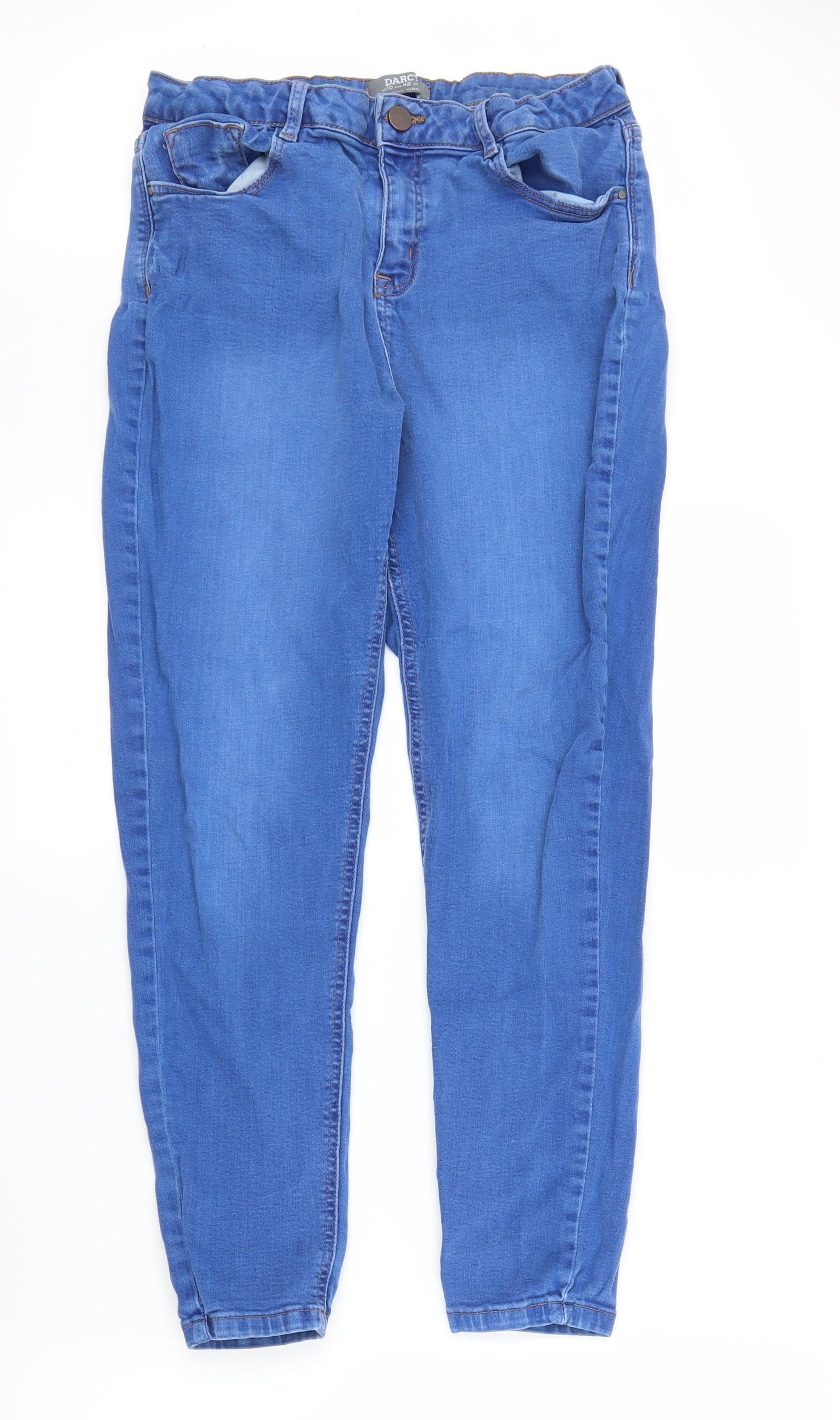 Dorothy Perkins Womens Blue  Denim Skinny Jeans Size 10 L24 in