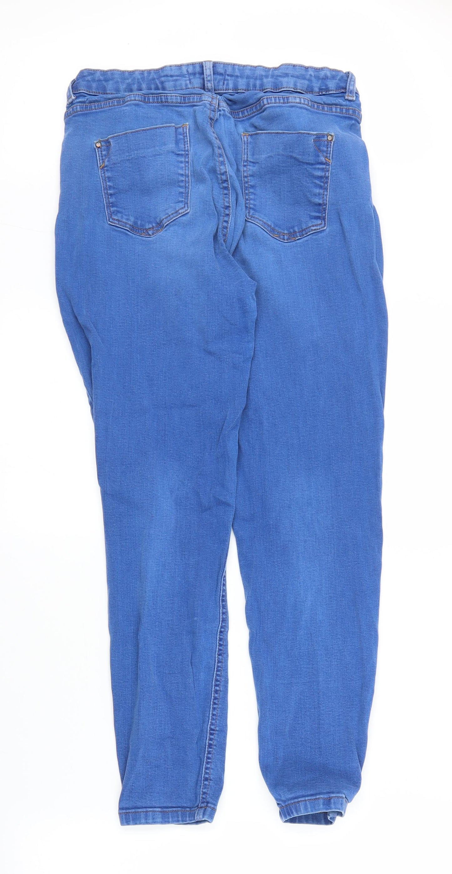 Dorothy Perkins Womens Blue  Denim Skinny Jeans Size 10 L24 in