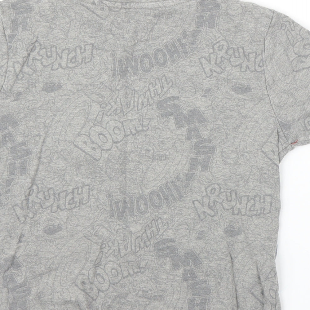 George Boys Grey   Basic T-Shirt Size 7 Years  - Marvel, Avengers